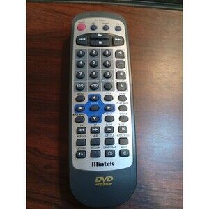 Mintek DVD Player Remote Control Model RC-320 Silver Gray Tested Working OEM